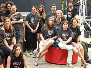 FITAG 2017 - Fotografia de grup de l'equip a la Casa de Cultura de Girona