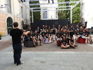 FITAG 2017 - Fotografia de grup de l'equip a la Casa de Cultura de Girona