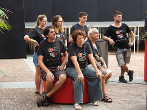 FITAG 2017 - Fotografia de grup de l'equip a la Casa de Cultura de Girona