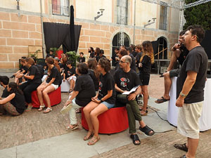 FITAG 2017 - Fotografia de grup de l'equip a la Casa de Cultura de Girona