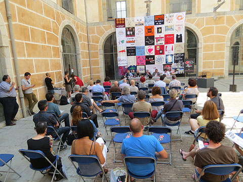 El pati de la Casa de Cultura durant la presentaci&oacute;