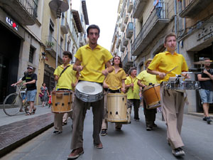 Arribada a Girona de la Flama del Canig&oacute; 2017