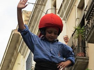 Arribada a Girona de la Flama del Canig&oacute; 2017