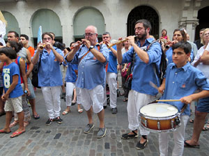 Arribada a Girona de la Flama del Canig&oacute; 2017