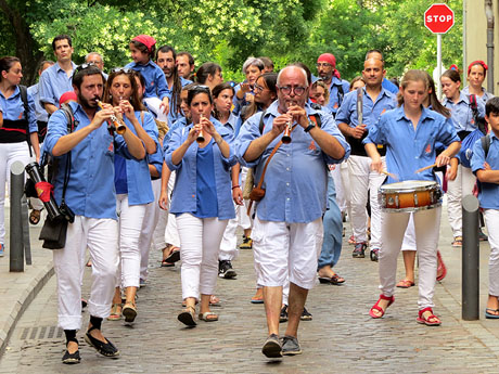 Arribada a Girona de la Flama del Canig&oacute; 2017