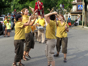 Arribada a Girona de la Flama del Canig&oacute; 2017