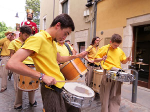 Arribada a Girona de la Flama del Canig&oacute; 2017