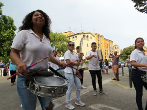 Arribada a Girona de la Flama del Canig&oacute; 2017