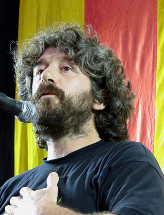 Mart&iacute; Carreras durant el seu parlament