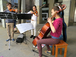 M&uacute;sica a la Rambla de la Llibertat de Girona