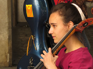 M&uacute;sica a la Rambla de la Llibertat de Girona