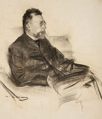 &Agrave;ngel Guimer&agrave;, dibuixat per Ramon Casas