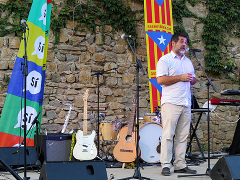 Un moment de la intervenci&oacute; de Jordi S&agrave;nchez