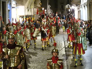 Setmana Santa 2017 a Girona. Process&oacute; del Sant Enterrament