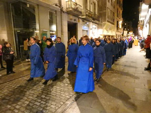 Setmana Santa 2017 a Girona. Process&oacute; del Sant Enterrament