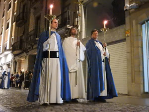 Setmana Santa 2017 a Girona. Process&oacute; del Sant Enterrament