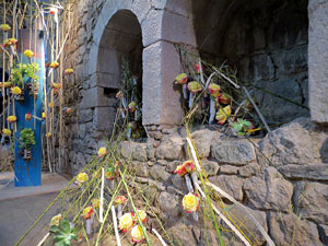 Temps de Flors 2017. Decoracions florals als diversos espais dels Banys &Agrave;rabs