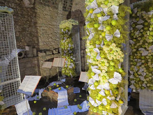Temps de Flors 2017. Decoracions florals als diversos espais dels Banys &Agrave;rabs