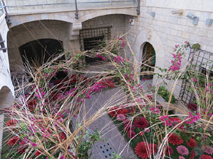 Temps de Flors 2017. Muntatges florals al espais de Caixaf&ograve;rum, a l'edifici de la Fontana d'Or