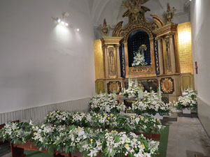 Temps de Flors 2017. Muntatges i instal&middot;lacions florals a la capella del Pilar de l'Esgl&eacute;sia del Carme