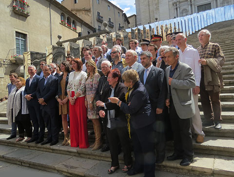 Foto de grup dels assistents a la inauguraci&oacute;