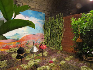 Temps de Flors 2017. Instal&middot;lacions als espais del Museu d'Hist&ograve;ria La Carbonera i La Cisterna