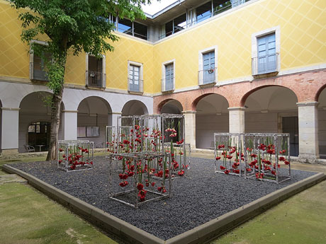 Temps de Flors 2017. Muntatges i instal&middot;lacions florals al claustre del Centre Cultural La Merc&egrave;