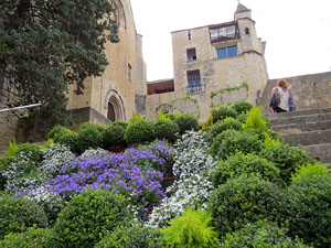 Temps de Flors 2017. Instal&middot;lacions i muntatges florals a diversos espais de la UdG: escales i pla&ccedil;a de Sant Dom&egrave;nec, pati de l'edifici de les &Agrave;ligues