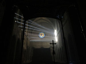 Transfiguraci&oacute; de la nau. Espectacle de llum i m&uacute;sica a la nau g&ograve;tica de la Catedral de Girona