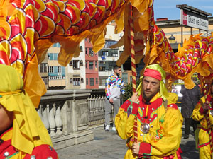 Celebraci&oacute; de l'any nou xin&egrave;s, el 4716, any del Gos, a Girona