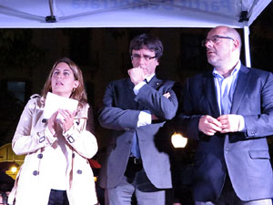 Acte de campanya pel S&Iacute; amb el President Carles Puigdemont a la pla&ccedil;a de la Independ&egrave;ncia