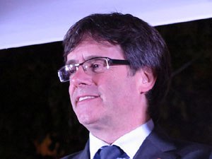 Acte de campanya pel S&Iacute; amb el President Carles Puigdemont a la pla&ccedil;a de la Independ&egrave;ncia