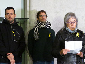 Concentraci&oacute; per la llibertat dels presos pol&iacute;tics a la pla&ccedil;a del Vi