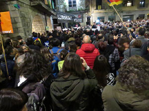 Jornada de vaga general 8N. Concentraci&oacute; a la pla&ccedil;a del Vi