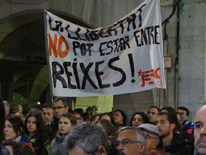 Jornada de vaga general 8N. Concentraci&oacute; a la pla&ccedil;a del Vi