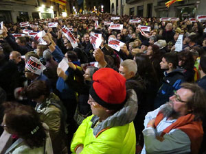 Jornada de vaga general 8N. Concentraci&oacute; a la pla&ccedil;a del Vi