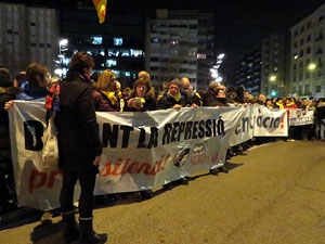 Concentraci&oacute; davant la delegaci&oacute; del govern espanyol convocada pel Comit&egrave; de Defensa de la Rep&uacute;blica (CDR) de Catalunya