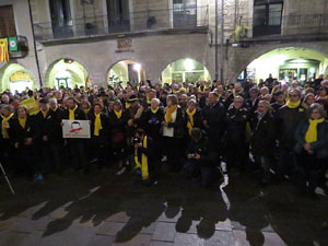 Concentraci&oacute; a la pla&ccedil;a del Vi per la llibertat dels presos pol&iacute;tics