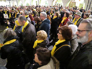 Concentraci&oacute; a la pla&ccedil;a del Vi per la llibertat dels presos pol&iacute;tics