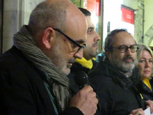 Concentraci&oacute; a la pla&ccedil;a del Vi per la llibertat dels presos pol&iacute;tics