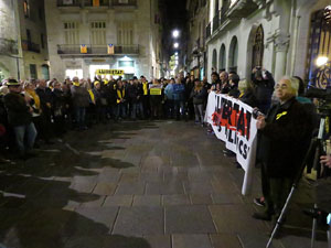 Concentraci&oacute; a la pla&ccedil;a del Vi per la llibertat dels presos pol&iacute;tics