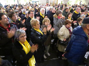 Concentraci&oacute; a la pla&ccedil;a del Vi per la llibertat dels presos pol&iacute;tics