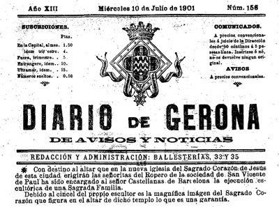 Diario de Gerona de avisos i not&iacute;cias del dimecres 10 de juliol 1901