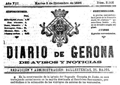 Diario de Gerona de avisos i not&iacute;cias del dimarts 8 de desembre 1896