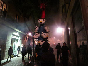 Fires 2017. La Beatufarra, descens del Beatusaure per les escales de la Catedral de Girona