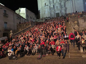 Fires 2017. Tradicional cantada d'havaneres a les escales de la Catedral pel grup Terra Endins