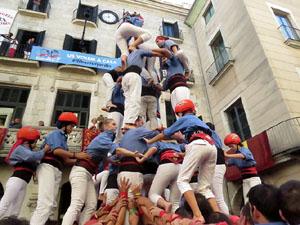 Fires 2017. La Diada Castellera a la pla&ccedil;a del Vi, amb els Marrecs de Salt, els Capgrossos de Matar&oacute; i els Minyons de Terrass