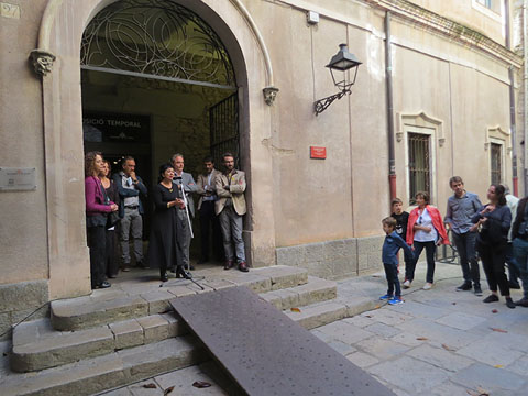 Inauguraci&oacute; a la placeta de l'Institut Vell