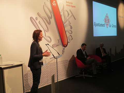 Intervenci&oacute; de l'alcaldessa de Girona, Marta Madrenas