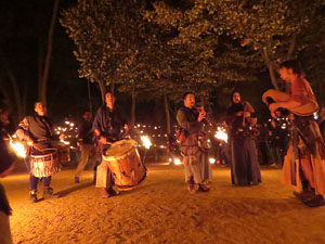 Fires 2017. Espectacle de foc i m&uacute;sica Llumin&agrave;ries de Fires, amb Taller de Magn&egrave;sia i Els Berros de la Cort